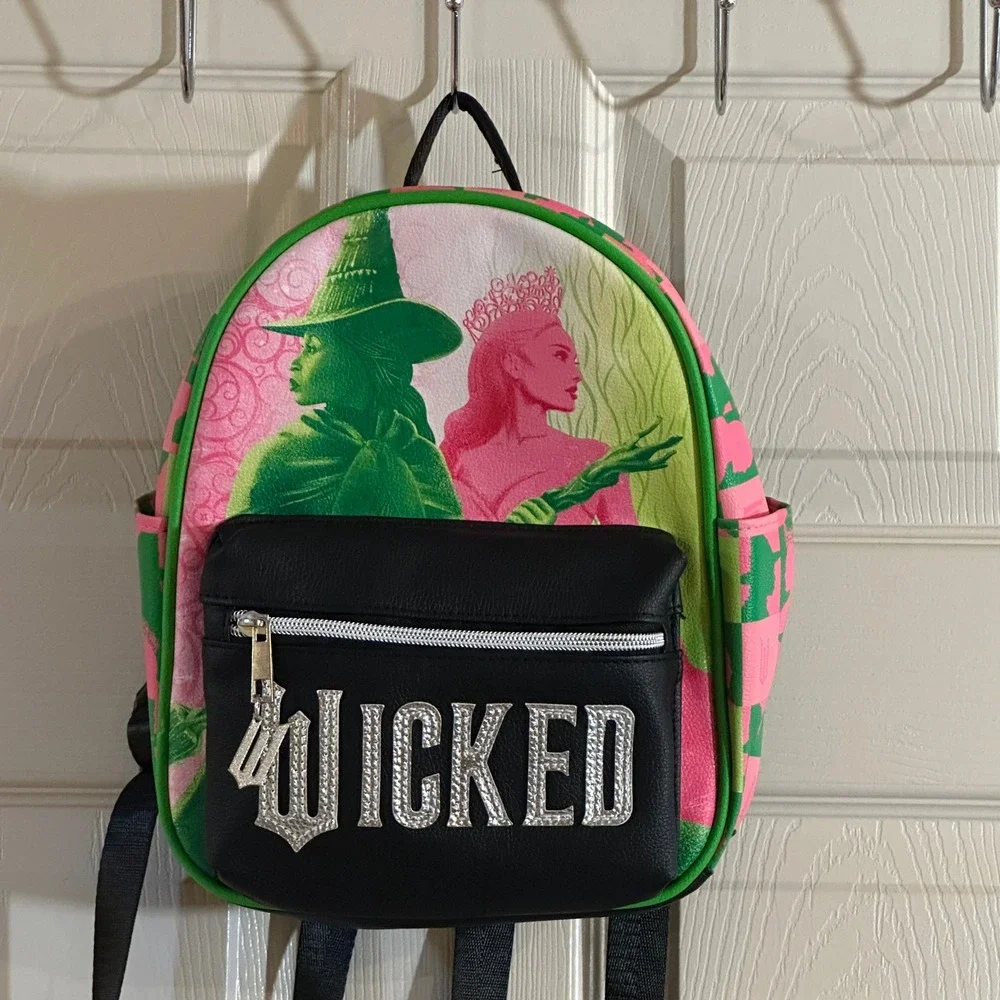 Wicked Movie‎ Elphaba Glinda Mini Backpack Pink Green Broadway Musical Bag